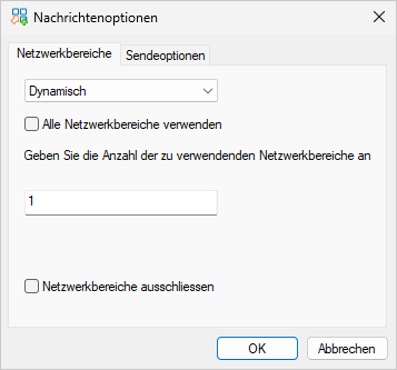 Anzahl dynamisch zu verwendender Netzwerkbereiche