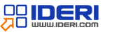 Das IDERI Logo wie es auf dem dialogboxähnlichen Nachrichtenfenster erscheint