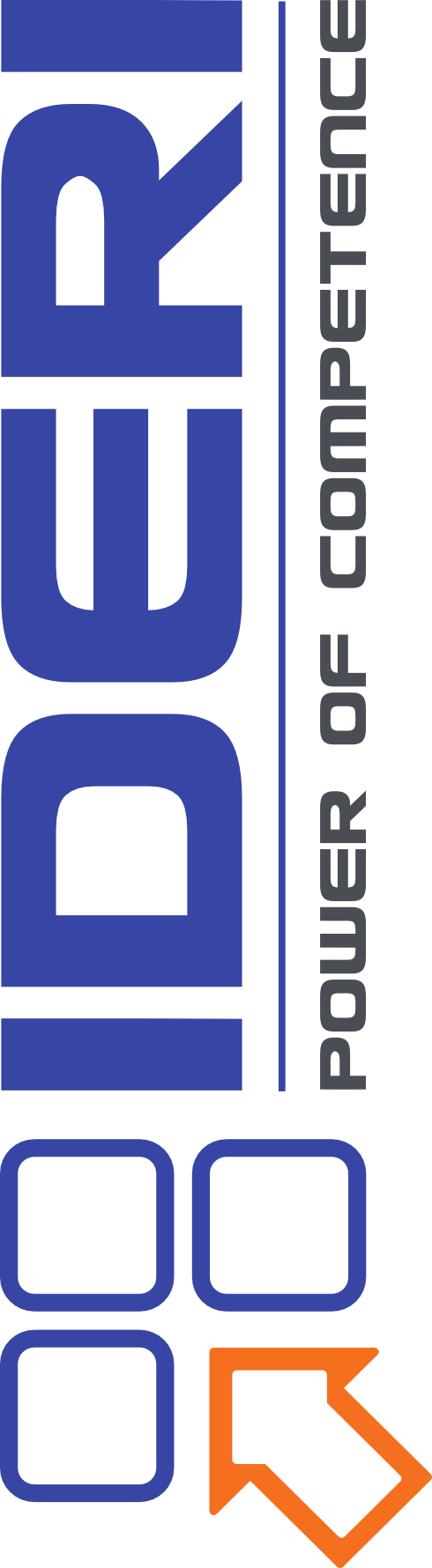 Das IDERI Logo bei links angedocktem Ticker