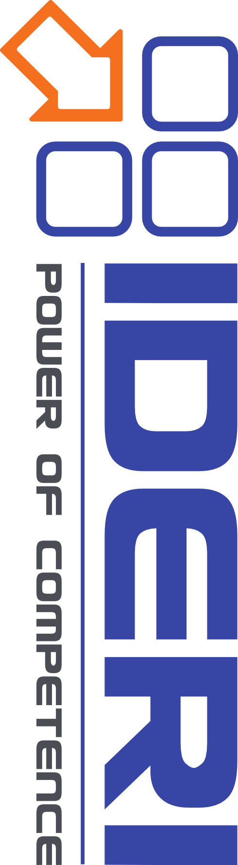 Das IDERI Logo bei rechts angedocktem Ticker