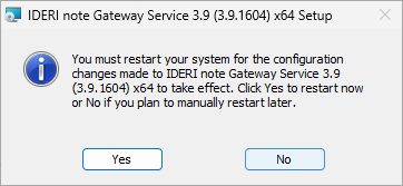 Restart computer prompt