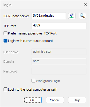 Specifying the port number of the administrative network interface