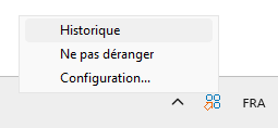 The context menu for starting the configuration dialog